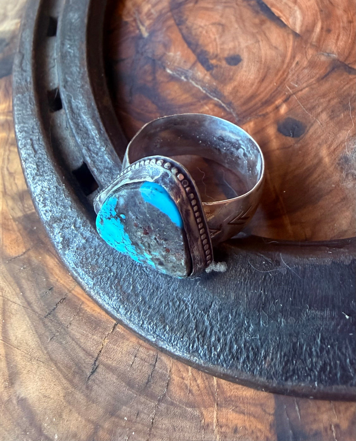Merle Series | Bisbee Turquoise Men’s Sterling Silver Ring