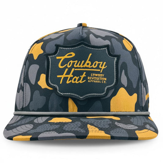 NOLA Black Patch “Cowboy Hat” - Performance Rope Hat