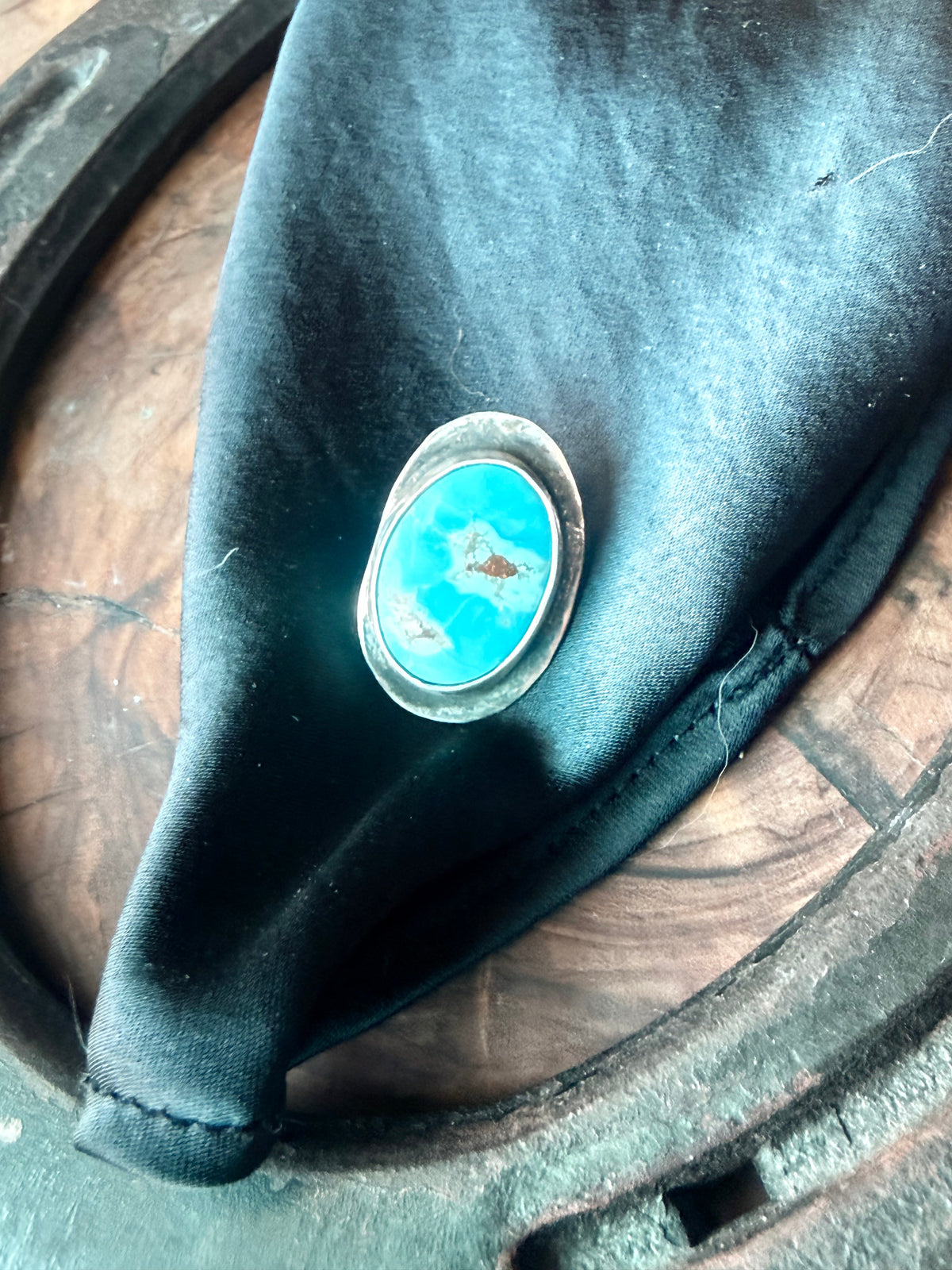 Kingman Turquoise Hat & Lapel Pin by Bootleg Silver Co – view 3