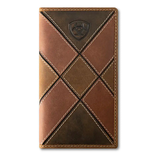 Ariat Patchwork Embossed - Men's Rodeo Wallet