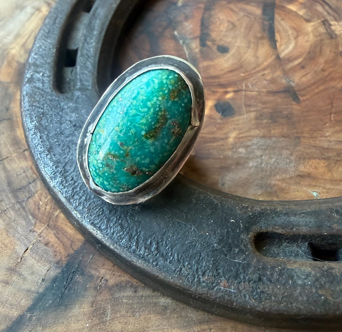 Dorothy Series | Whitewater Turquoise & Pyrite Ring