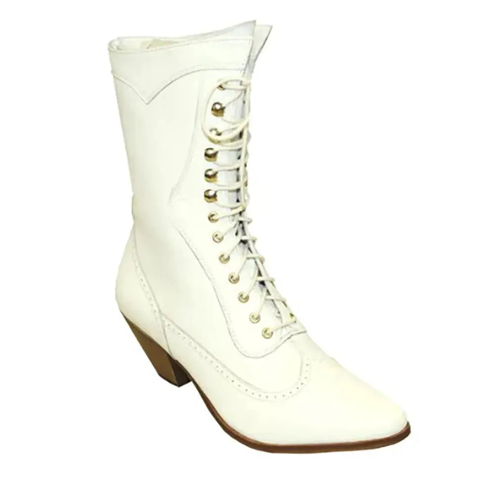 Abilene Lace Up - Womens Leather Cowgirl Boot - 3 Color Options