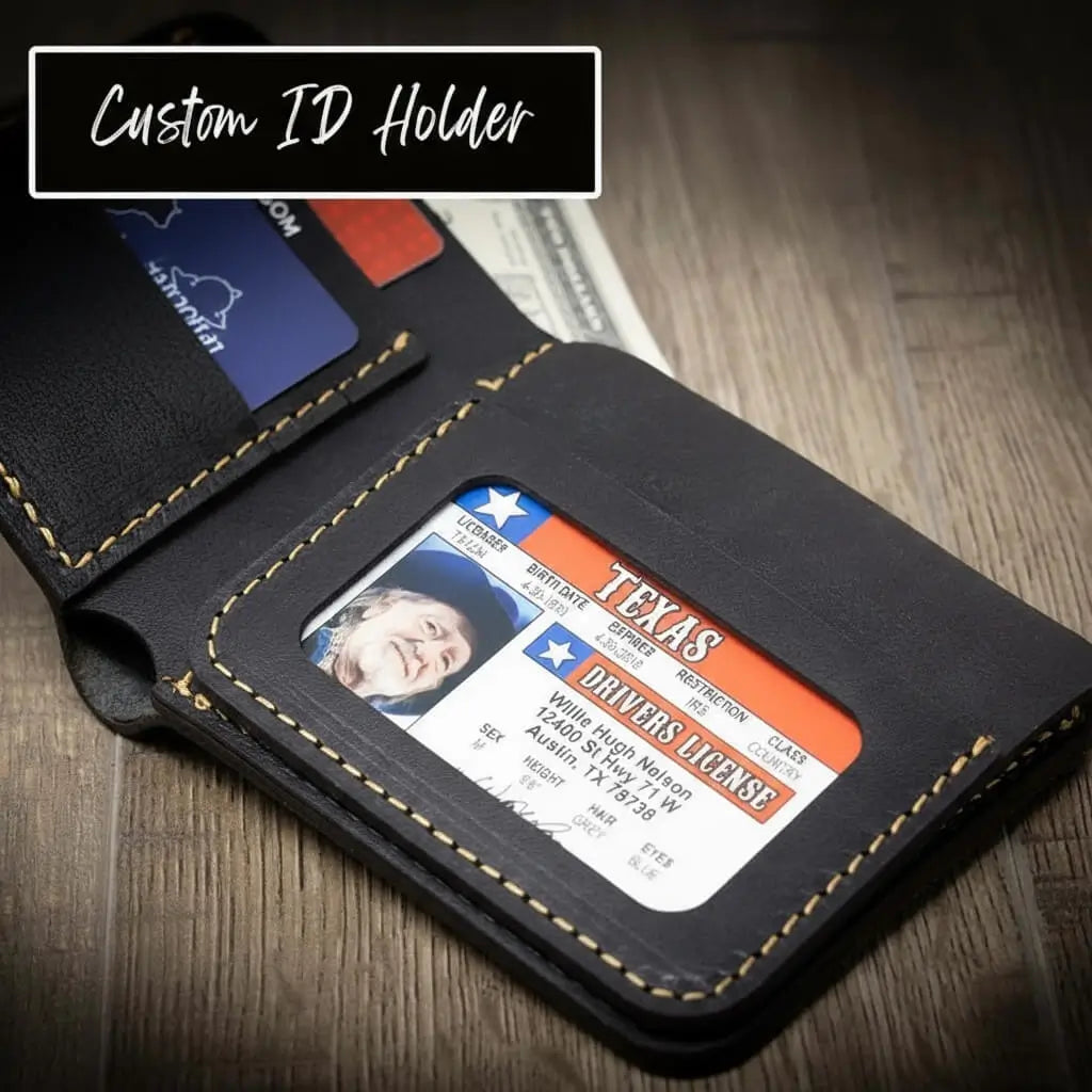 Handmade Full-Grain Leather Bifold Wallet for Men — Big Bend Bifold Wallet