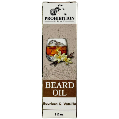 Prohibition Soap's - Bourbon & Vanilla Beard Oil
