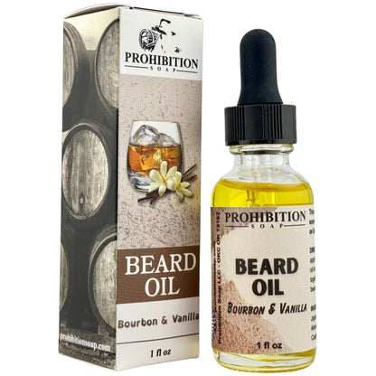 Prohibition Soap's - Bourbon & Vanilla Beard Oil