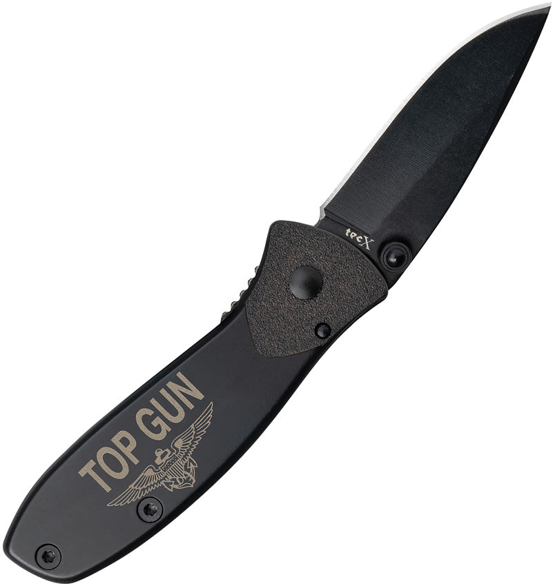 Case Tec X U.S. Navy Top Gun black linerlock pocket knife – photo 4 of 5