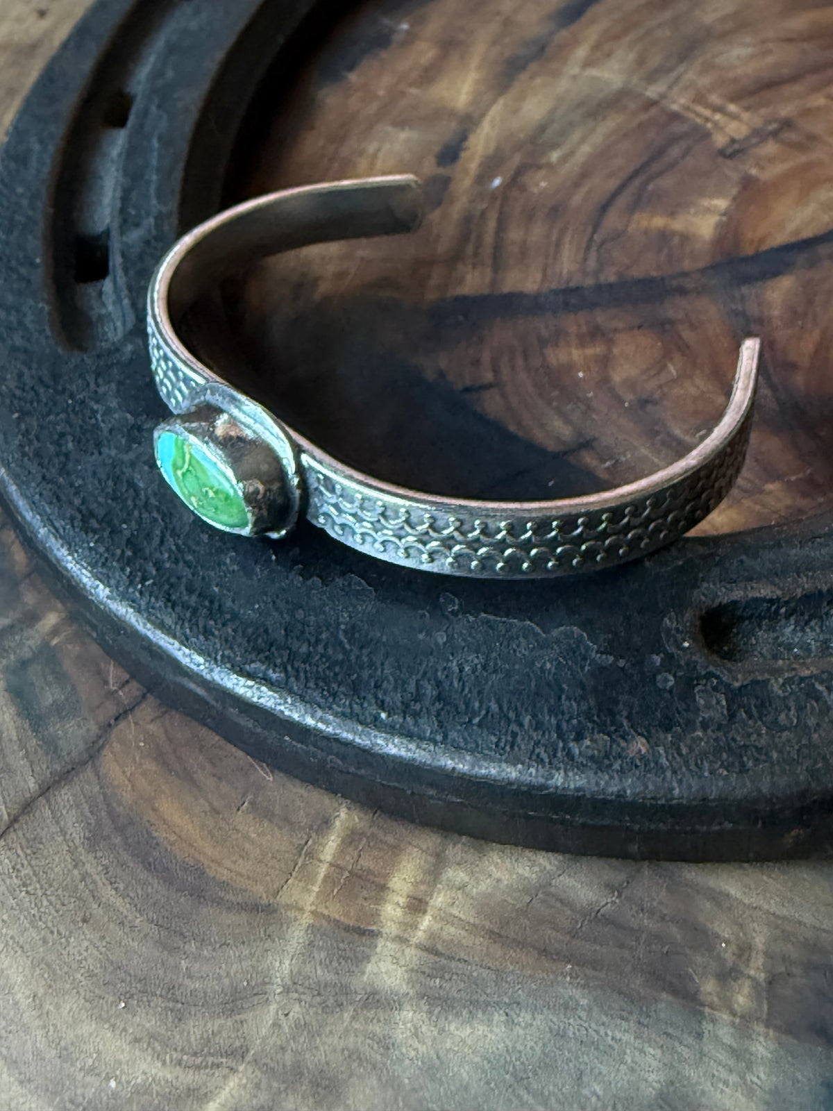 Sonoran Turquoise Sterling Silver Cuff Bracelet by Bootleg Silver Co – view 15