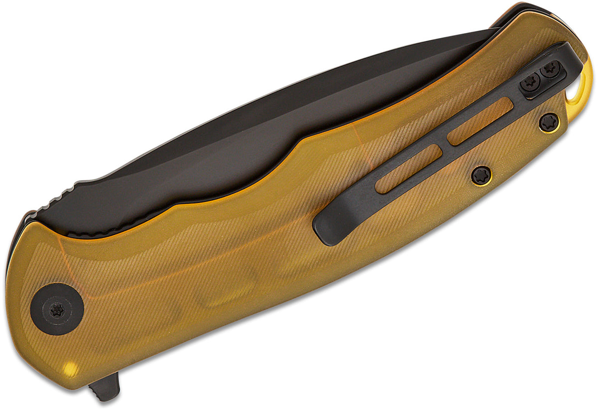 CIVIVI Praxis Linerlock Folding Knife – 9Cr18MoV Black Stonewash, Ultem