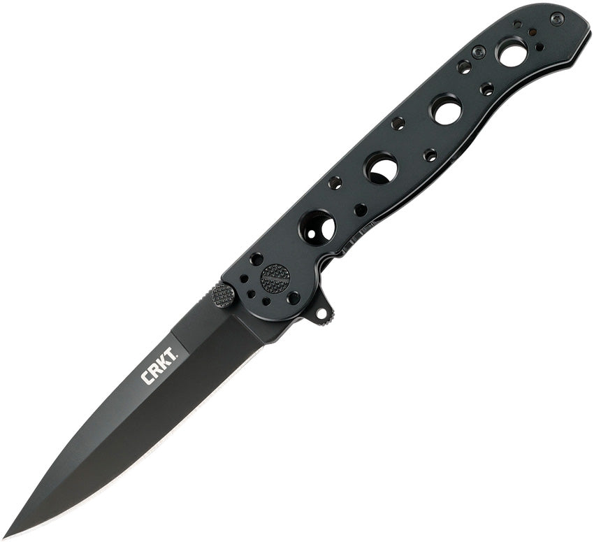CRKT M16-03KS black framelock folding knife with spear point blade