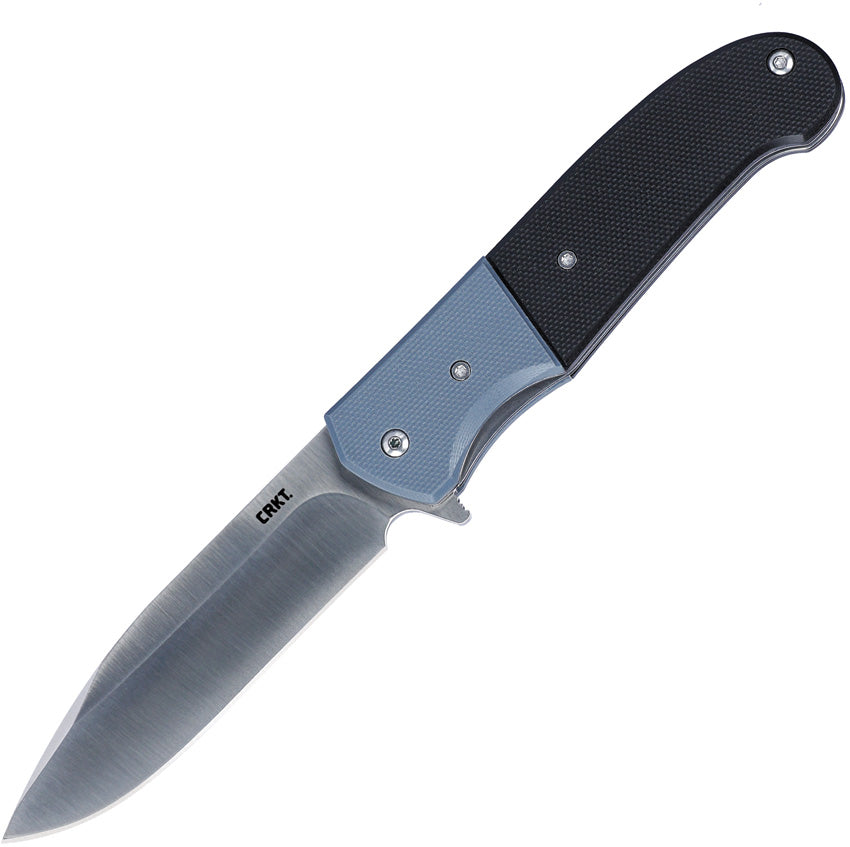 CRKT Ignitor assisted linerlock knife with black and blue G10 handle