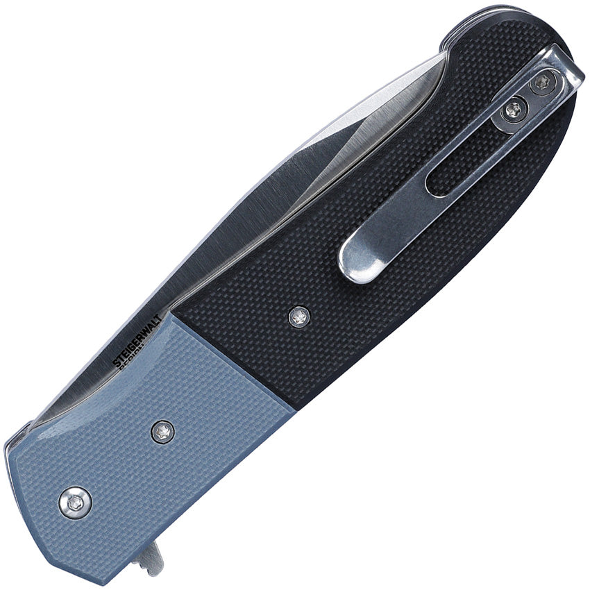 CRKT Ignitor assisted linerlock knife with black and blue G10 handle – photo 2 of 5