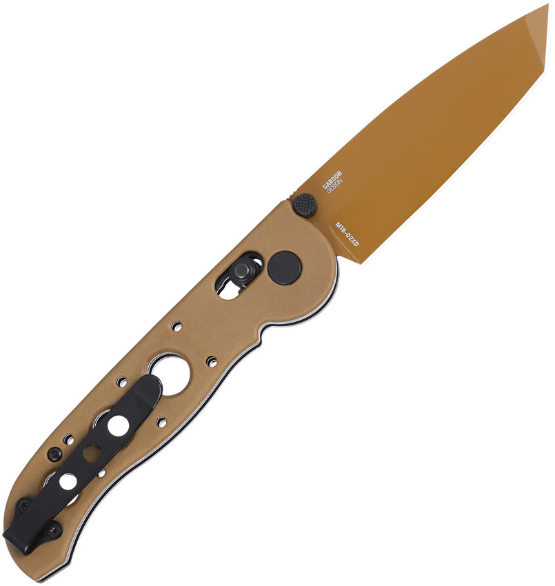 CRKT M16-02XD desert tan crossbar lock folding knife with D2 tanto blade – photo 3 of 7