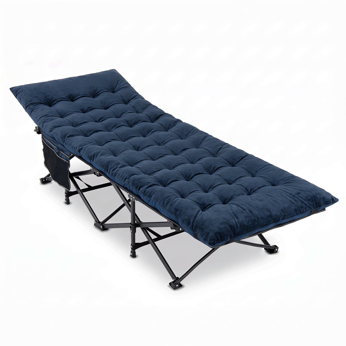 Camping Cot for Adults with Padded Mat & Carrying Bag