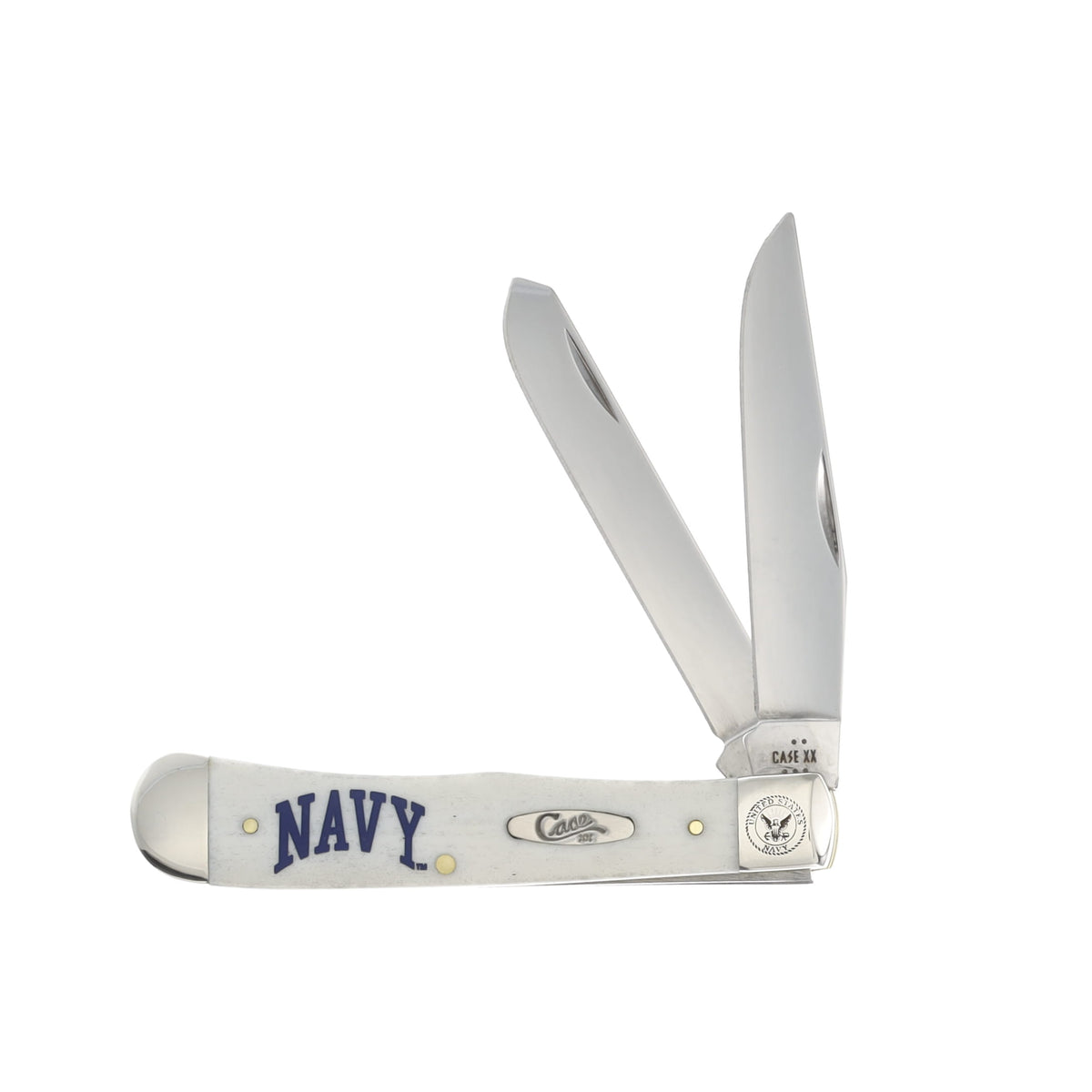 Case US Navy trapper pocket knife with natural smooth bone handle – photo 2 of 5