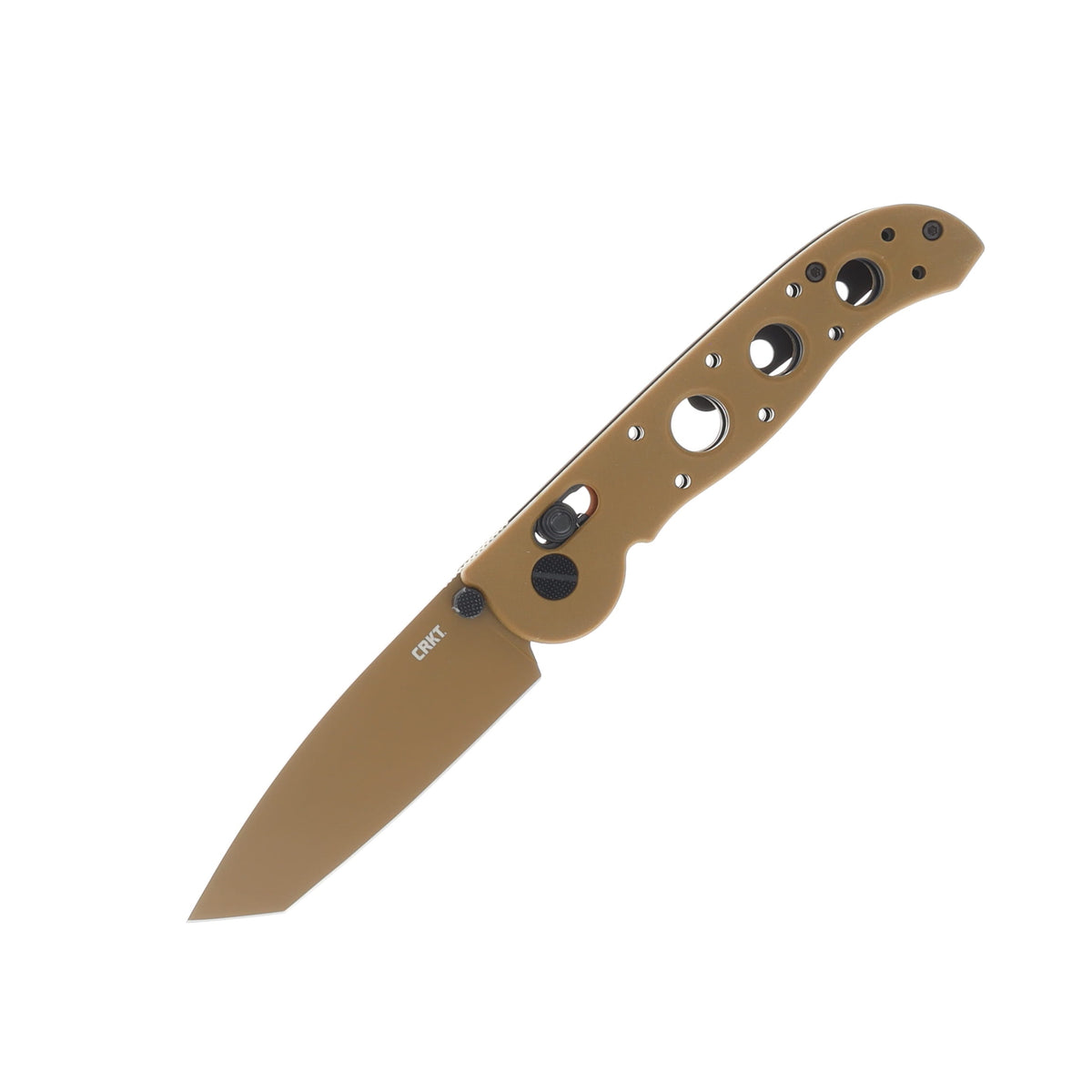 CRKT M16-02XD desert tan crossbar lock folding knife with D2 tanto blade – photo 4 of 7