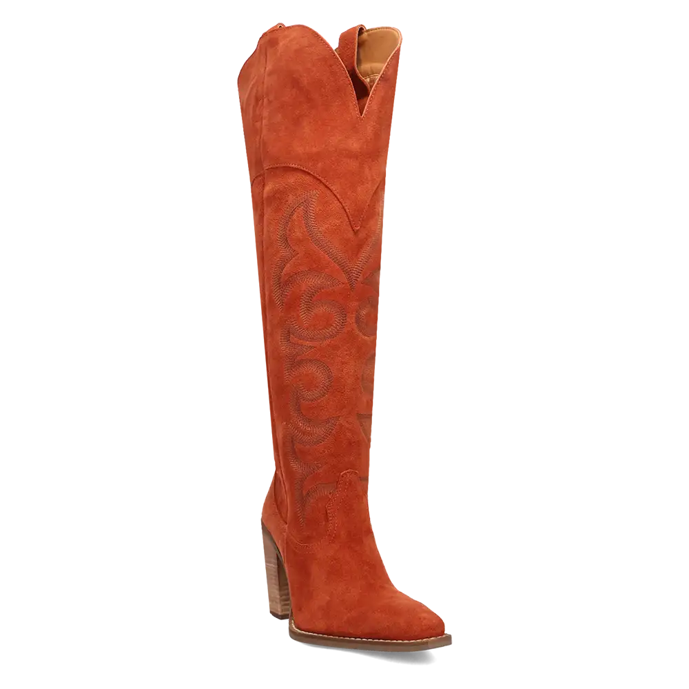 Dingo Primadonna - Women's Suede Leather Cowgirl Boots - 5 Color Options