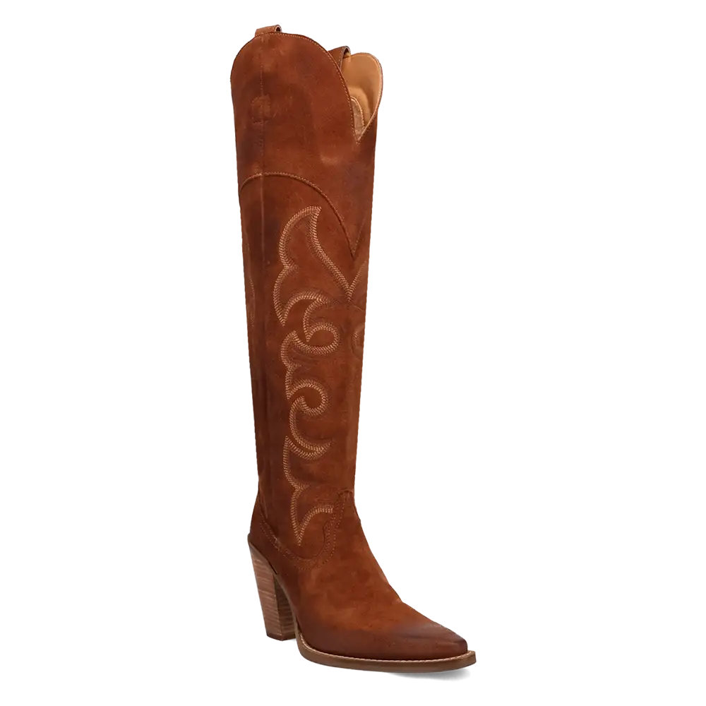 Dingo Primadonna - Women's Suede Leather Cowgirl Boots - 5 Color Options