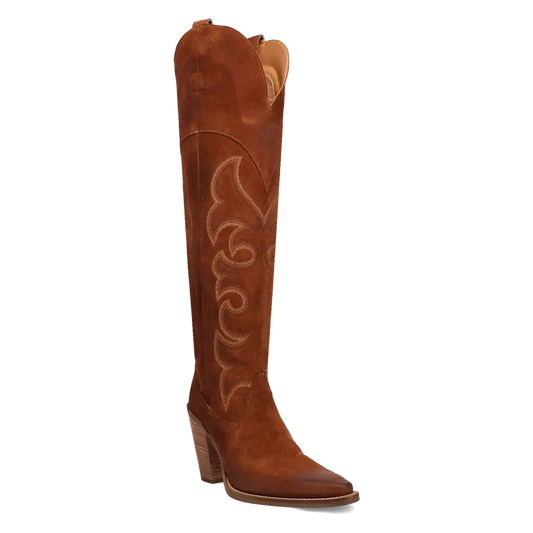 Dingo Primadonna - Women's Suede Leather Cowgirl Boots - 5 Color Options