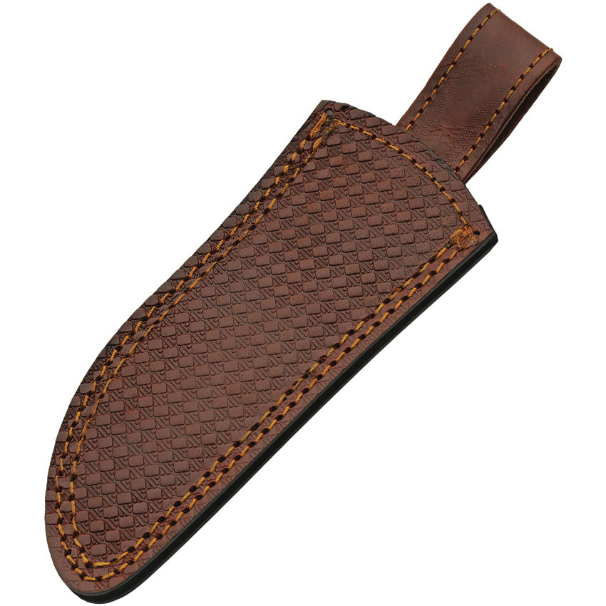Damascus Blue Lake Ripple Hunter Fixed Blade Knife view 2