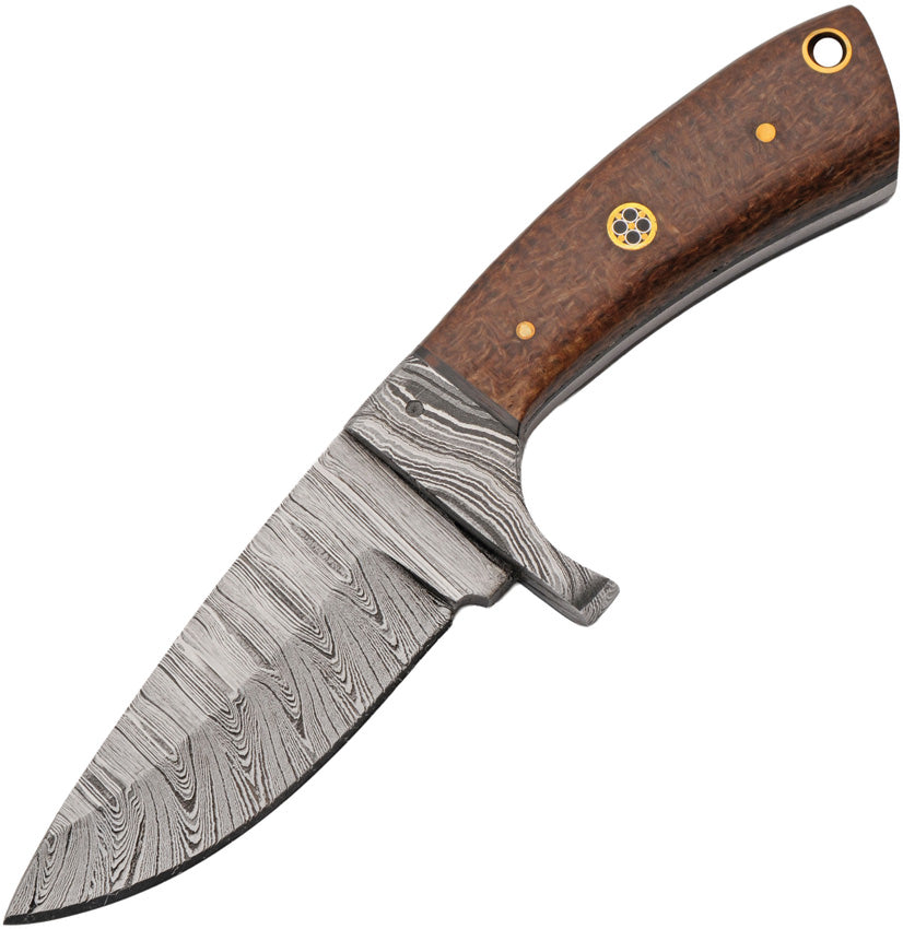 Damascus Drop Point Fixed Blade Knife