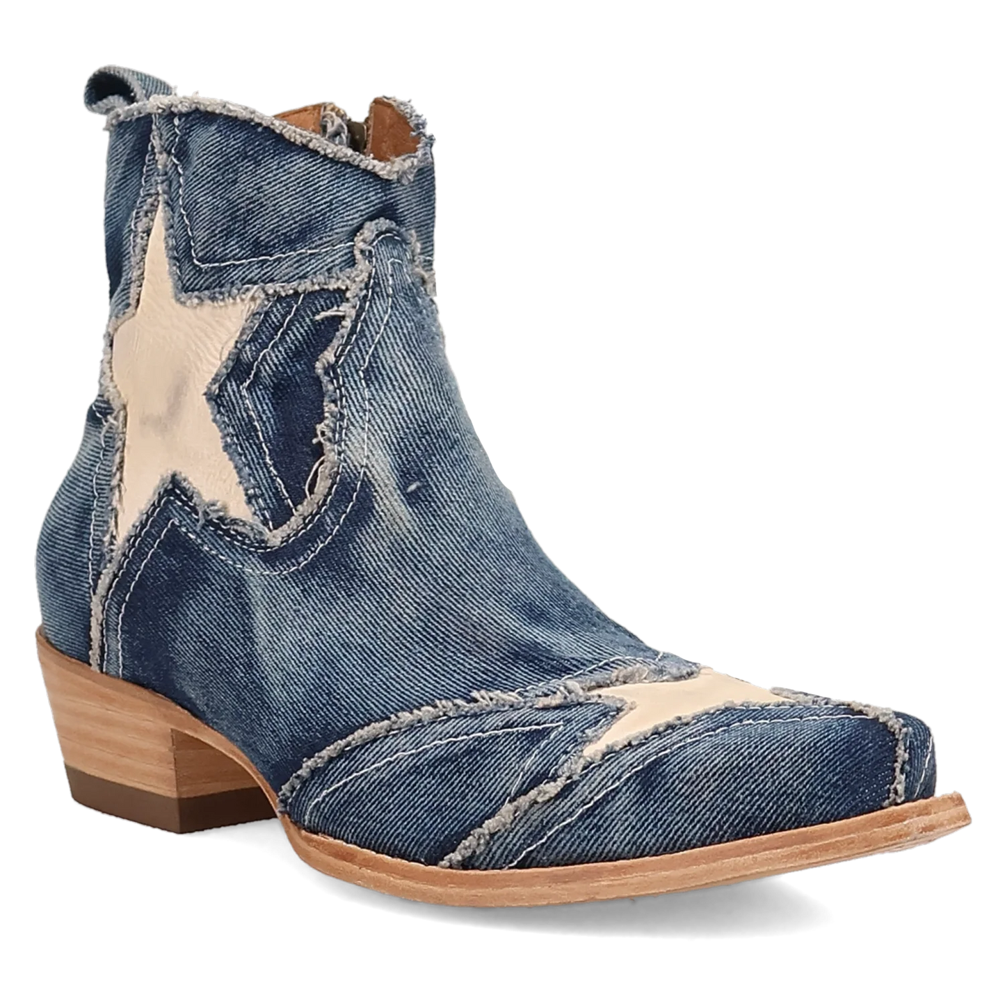 Dan Post Stardust - Women's Denim Cowgirl Booties - 2 Colors