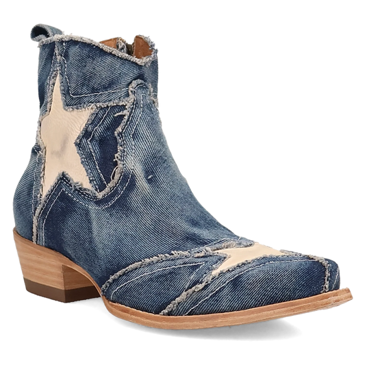 Dan Post Stardust - Women's Denim Cowgirl Booties - 2 Colors