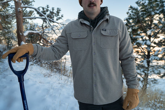 Outdoor Mid Weight Work-Shirt - Sawdust Grey XS-Medium In Stock