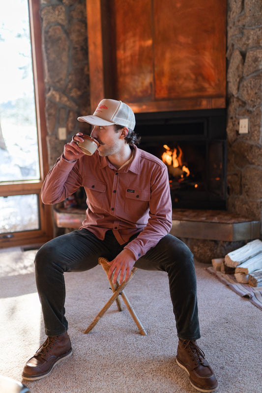 Men's Flex Flannel - Rust Brown