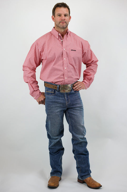 Drover Bunkhouse Fit - Stretch Fabric, Relaxed, Mid-Rise, Straight Leg, Boot Cut (Mid Wash & Faded)