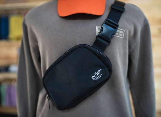 Cross Body Belt Bag - Black