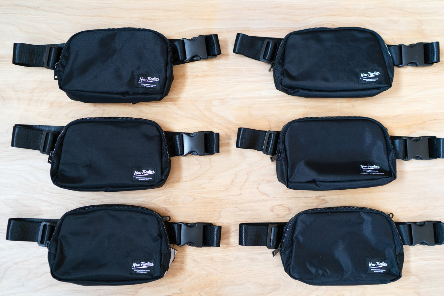 Cross Body Belt Bag - Black