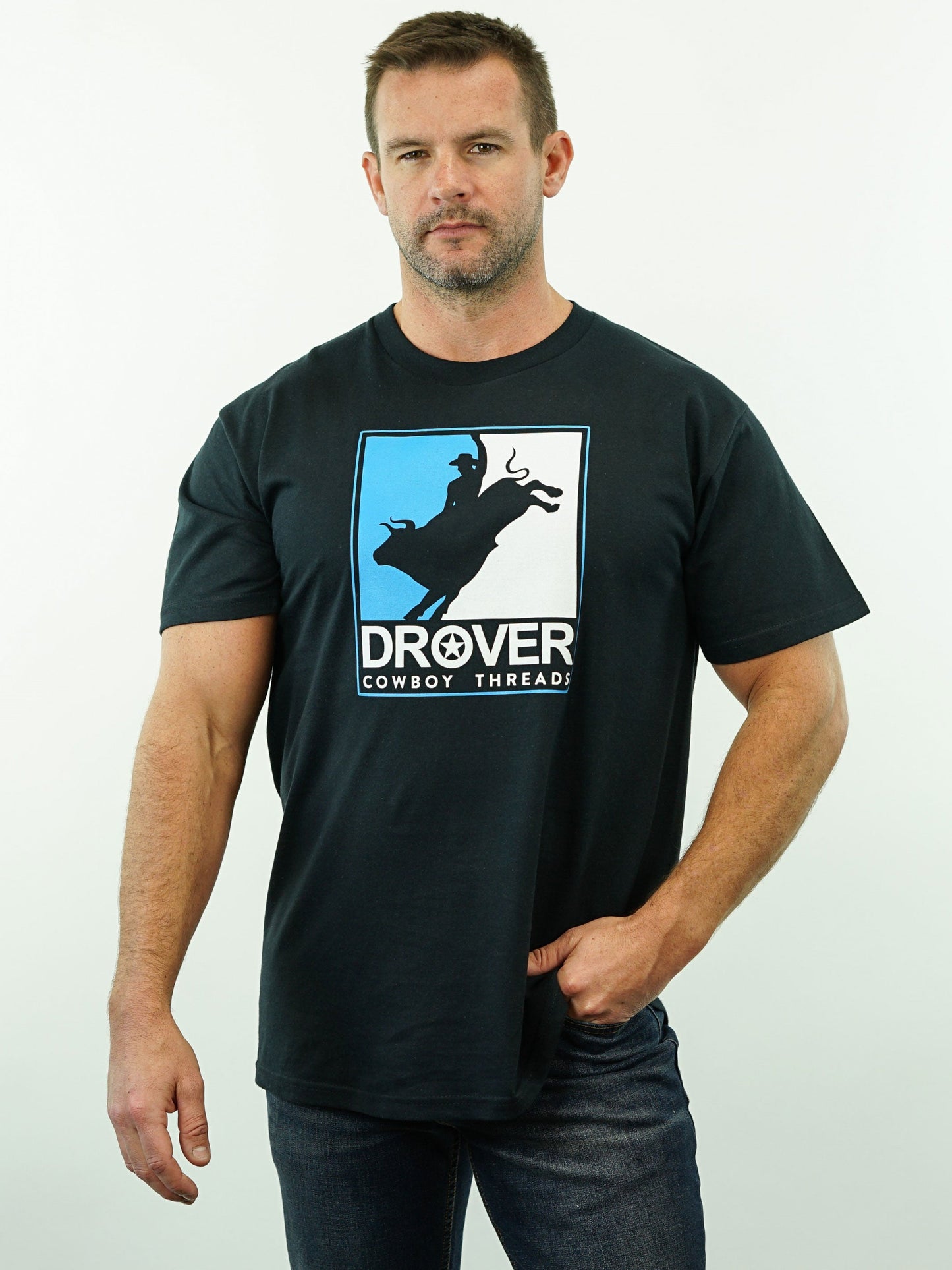 Drover Rodeo T-Shirt - Black