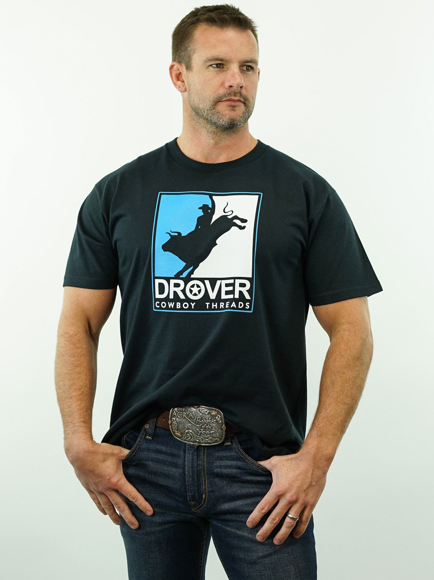 Drover Rodeo T-Shirt - Black
