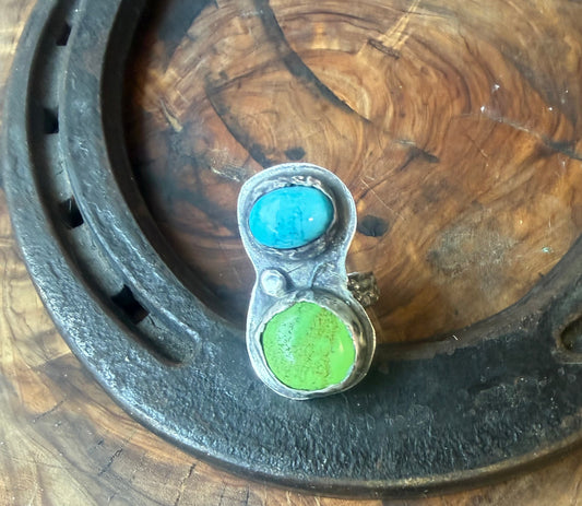 Dorothy Series | American Turquoise & Gaspeite Ring