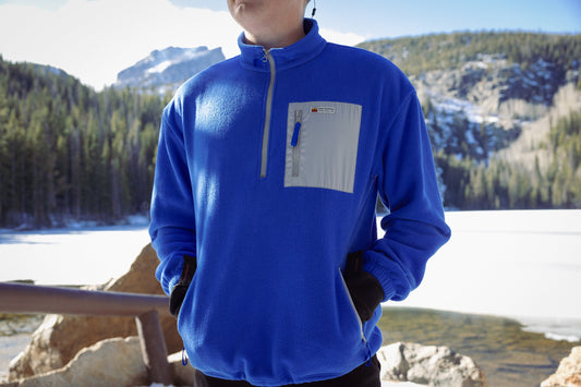 Frontier Fleece Pullover - 1/4 Zip KY Blue