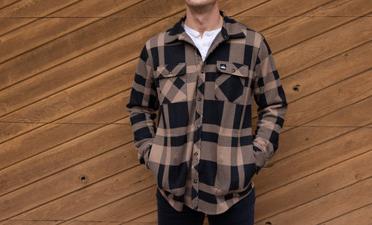 Legend Stretch Flannel Shirt - Wood Brown