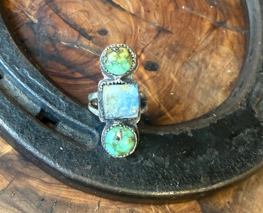 Dorothy Series | Sonoran Gold & Golden Hills Turquoise Ring