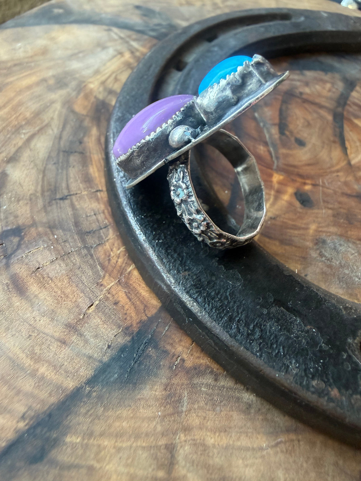 Dorothy Series — American Turquoise & Phosphosiderite Ring