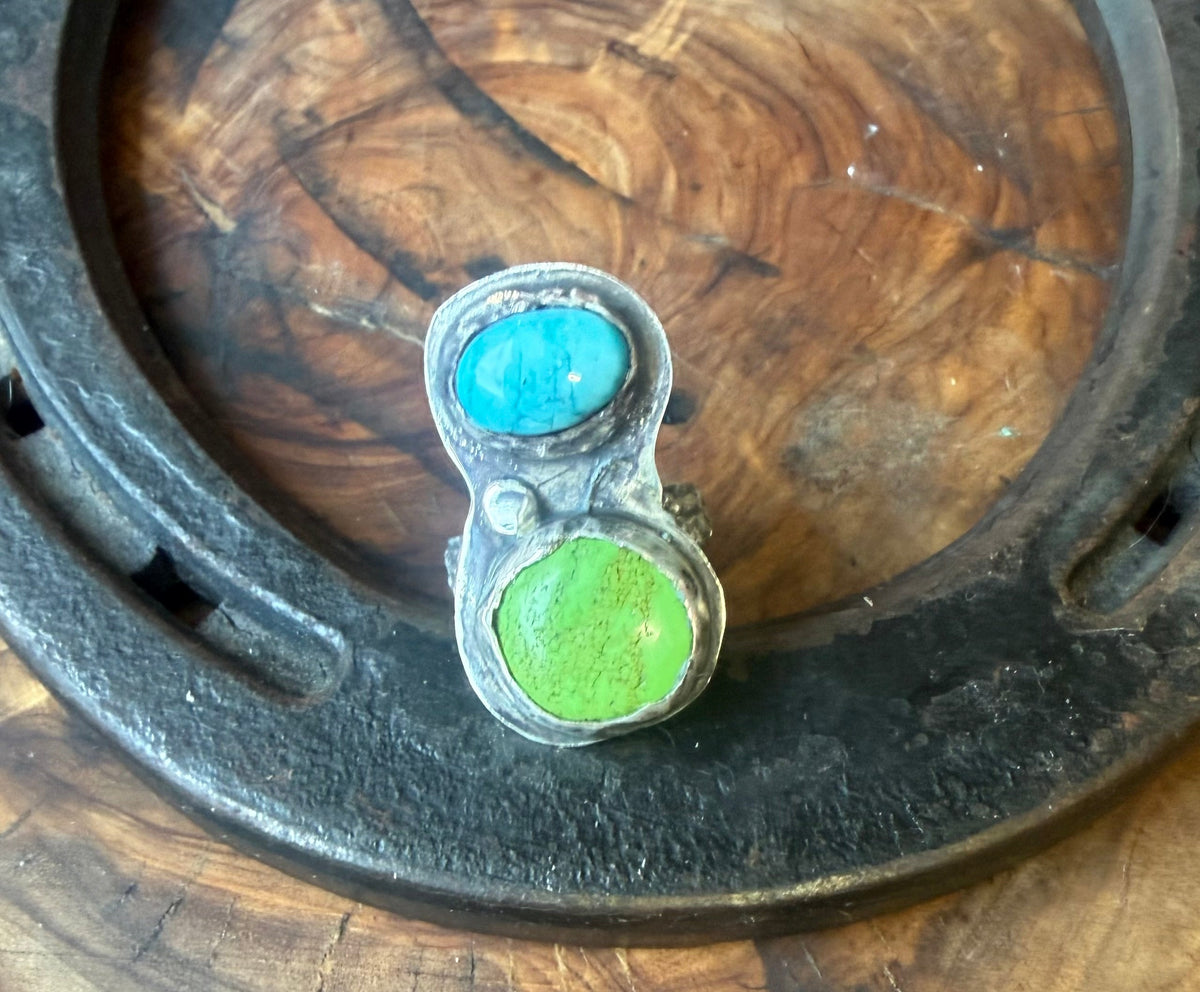 Dorothy Series | American Turquoise & Gaspeite Ring