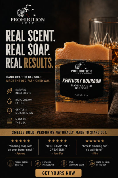 Prohibition Soap's - Kentucky Bourbon Bar Soap