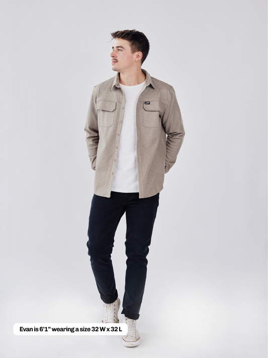 Recycled Denim Stretch Jean - Stone Black