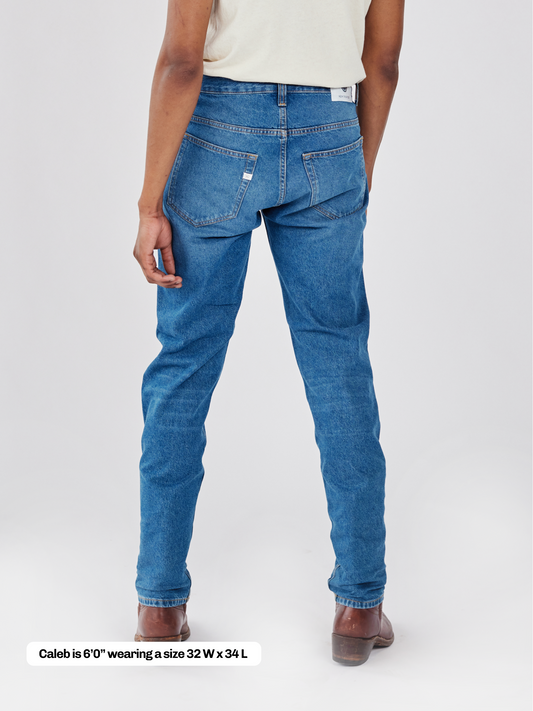 Recycled Denim Jean - Stone Blue