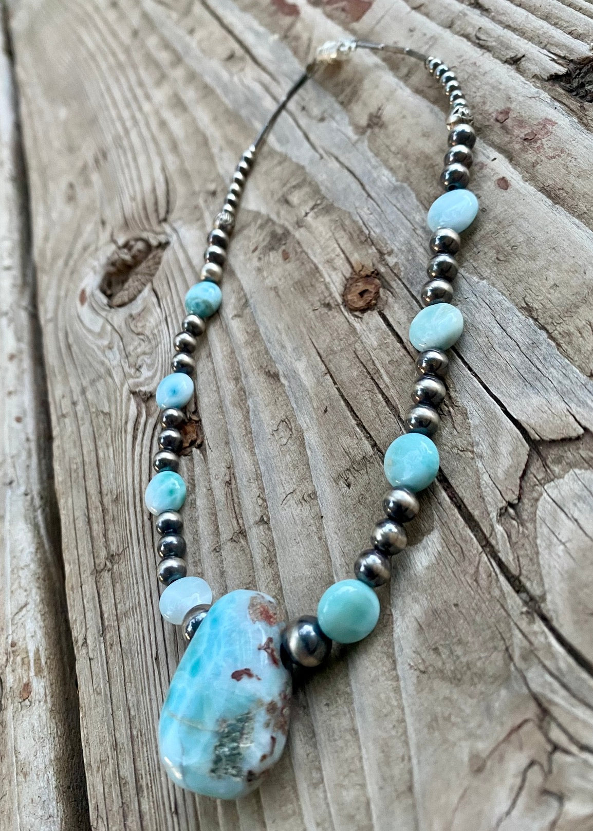 Larimar Necklace, Pendant & Ring Collection by Bootleg Silver Co – view 4