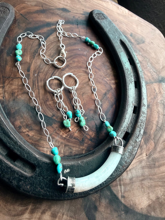 DESERT BLOOM | LAVENDER BURMA JADE NECKLACE & HUGGIE SET