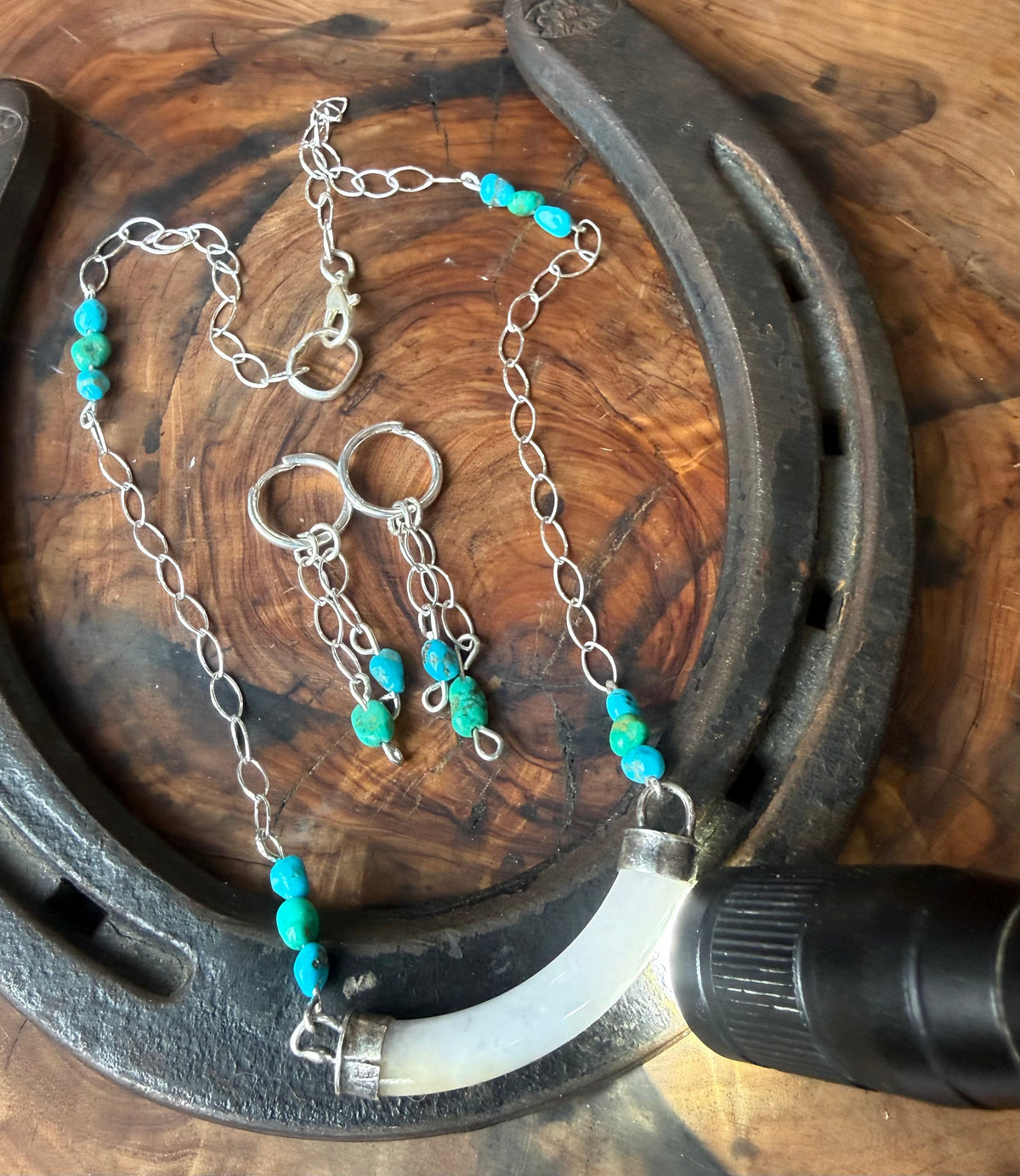 DESERT BLOOM | LAVENDER BURMA JADE NECKLACE & HUGGIE SET