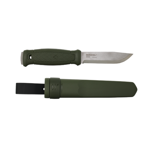 Mora Garberg Stainless Military Green with Simple Poly Sheath #14472