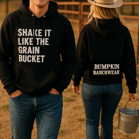 Unisex Shake It Like The Grain Bucket Cotton Hoodie