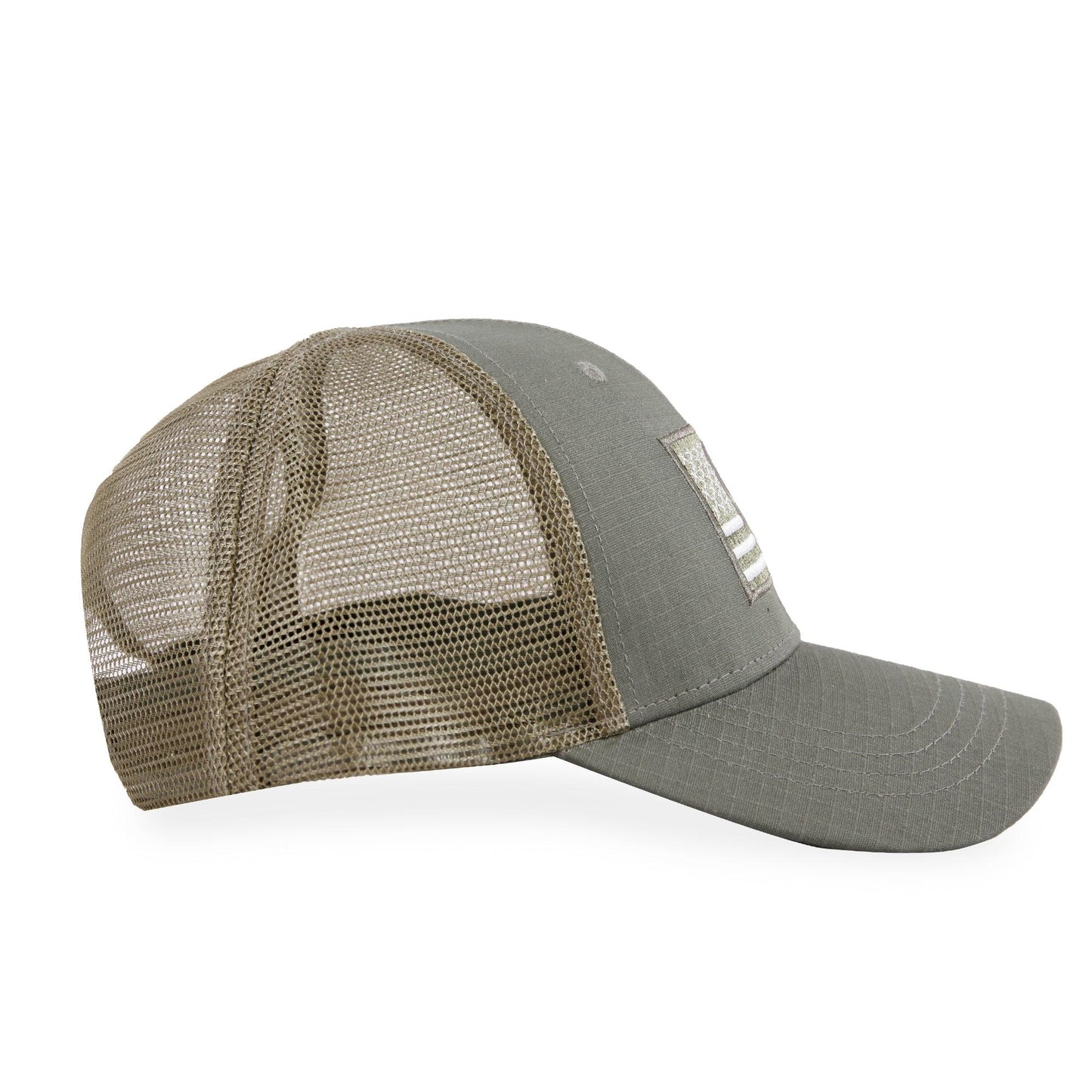 American Flag/Punisher Skull Trucker Hat