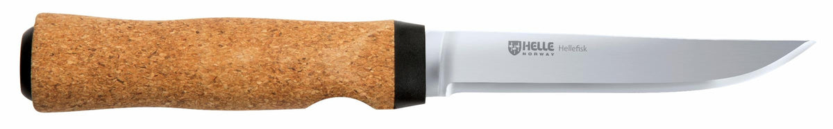 Helle Hellefisk Fishing Knife – 12C27 Stainless, Floating Cork Handle