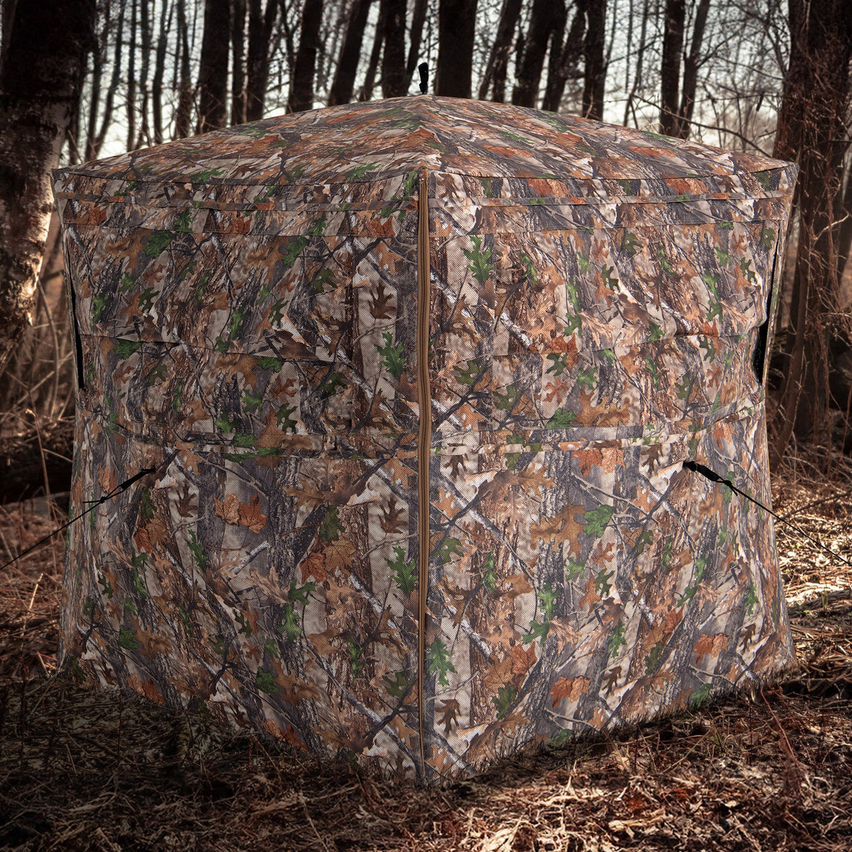 360° See-Through Hunting Blind – 2-3 Person with Full-Open Door